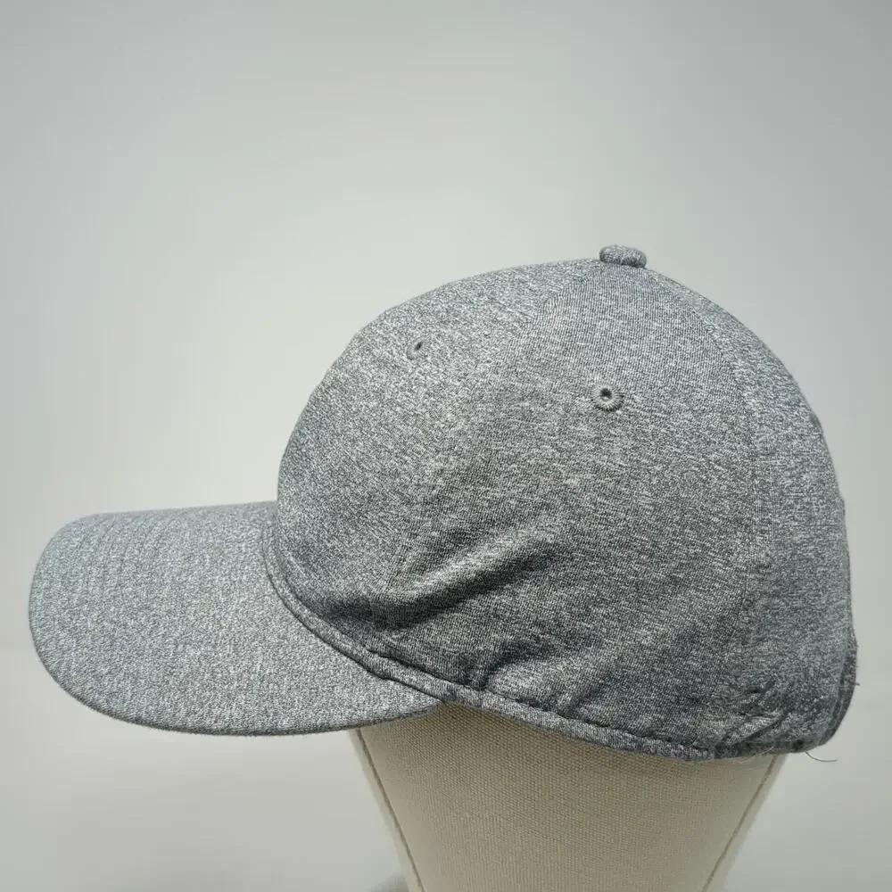 Baseball Cap Gray One Size Blank Jersey Sport Strapback Stretch Performance Hat